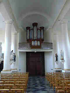 Facing the Organ at the back of the church (09/25/99)