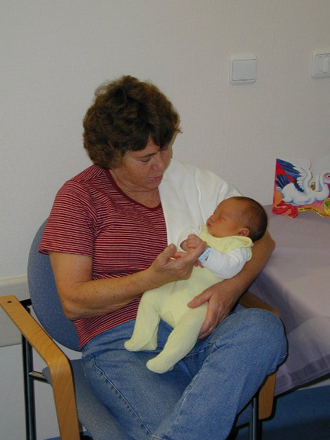 [Marcus with Grandmother, 05 Jan 2001]