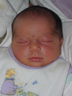 [Marie (three days old), 27 June 2004]